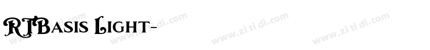 RTBasis Light字体转换